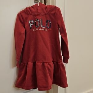 Ralph Lauren girls sweatshirt hoodie dress